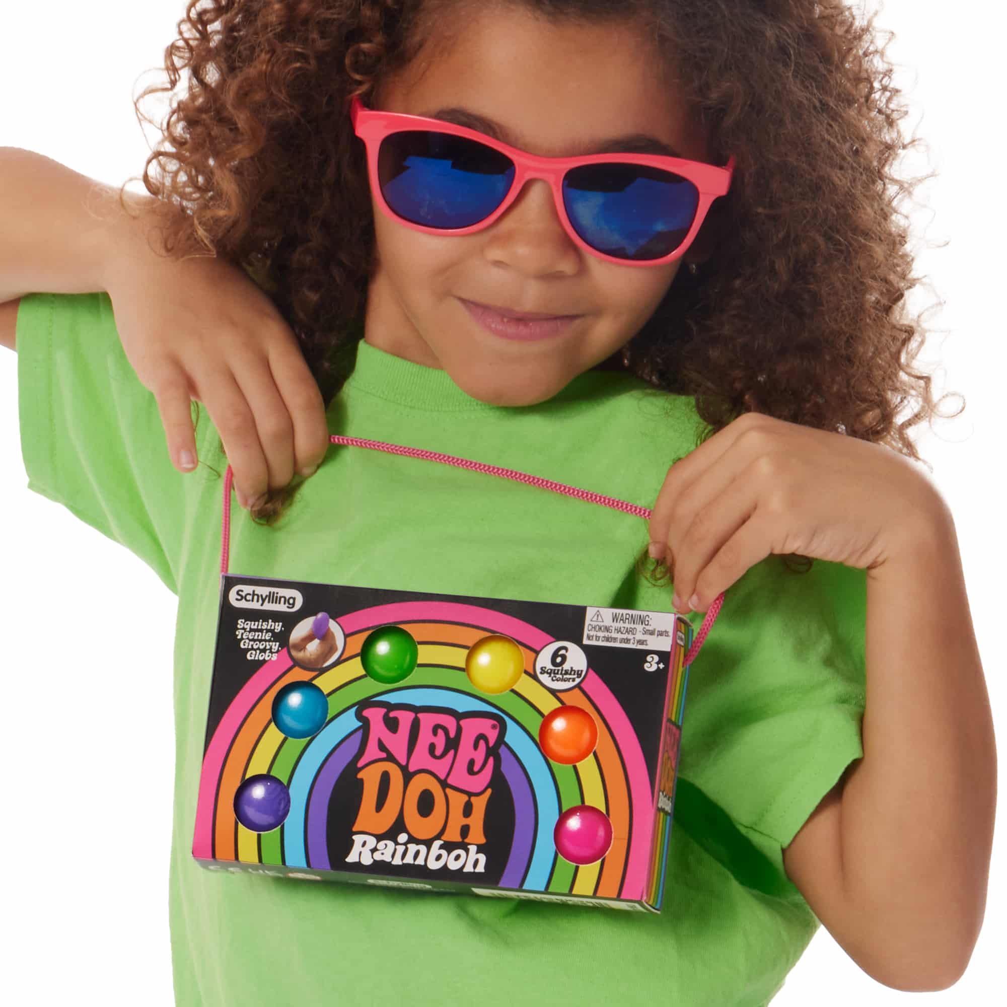 NeeDoh® Rainboh | 6 Teenie Sensory Squishies in Storage Case - Image 6