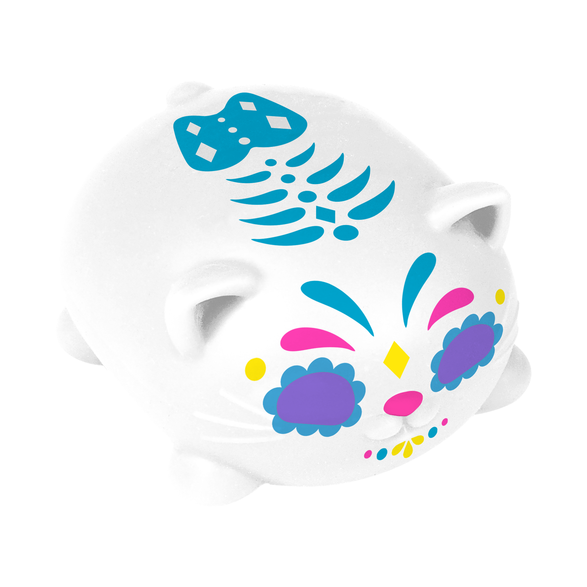 Schylling NeeDoh Sugar Skull Cats - Sensory Toy with a Satisfying Dough Filling - Image 3